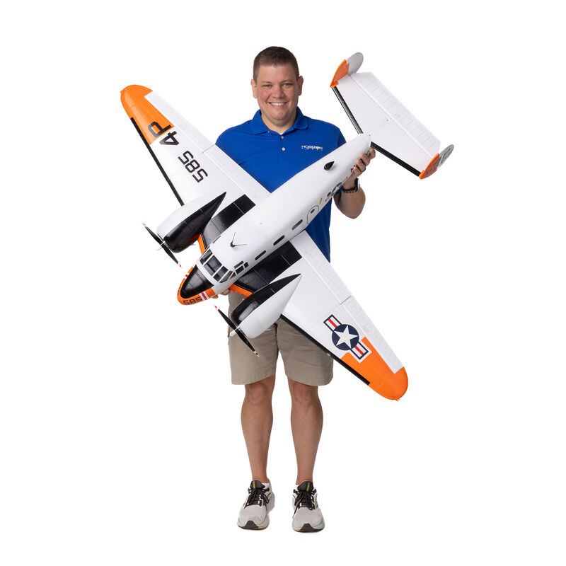 Eflite Beechcraft D18RC-45J 1.5m BNF Basic with AS3X+ and SAFE Select - 2