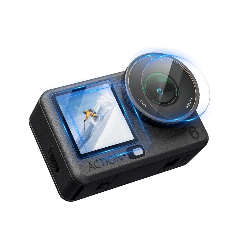 StartRC Tempered Glass Screen 2-Pack for DJI Osmo Action 6 Lens, product image from Kiwiquads