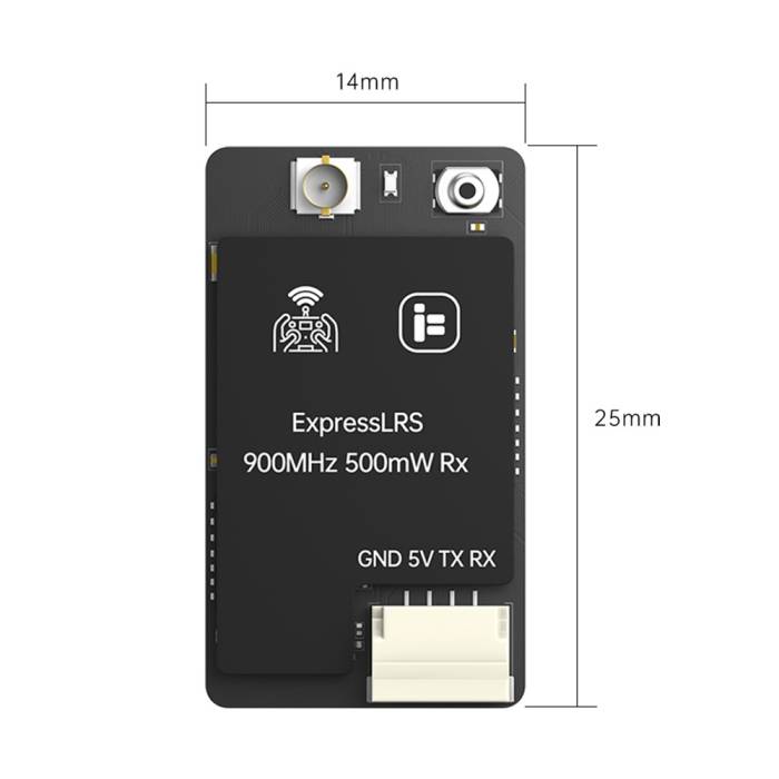 iFlight ExpressLRS ELRS Dualband Receiver ELRS 500mW Dualband RX+160mm Antenna - 3