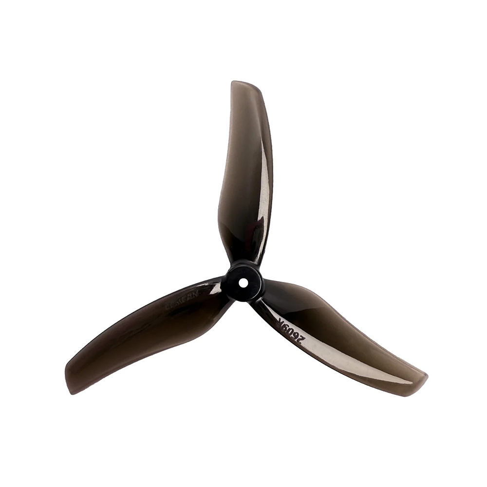 Gemfan 2609 PC 3 Blade 1.5mm – Clear Black, product image from Kiwiquads