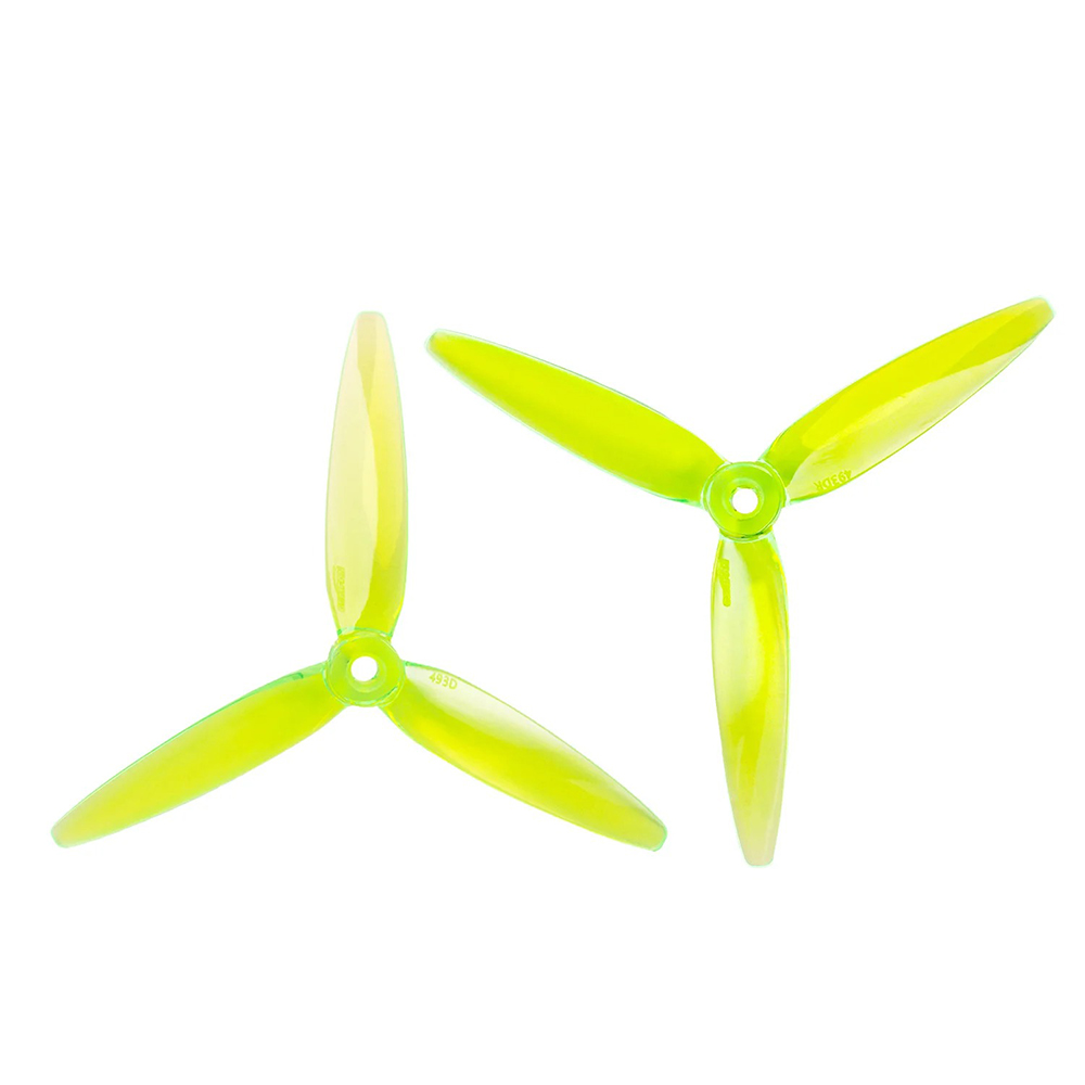 Gemfan 493D 3D PC 3 Blade - Radioactive Green - 2