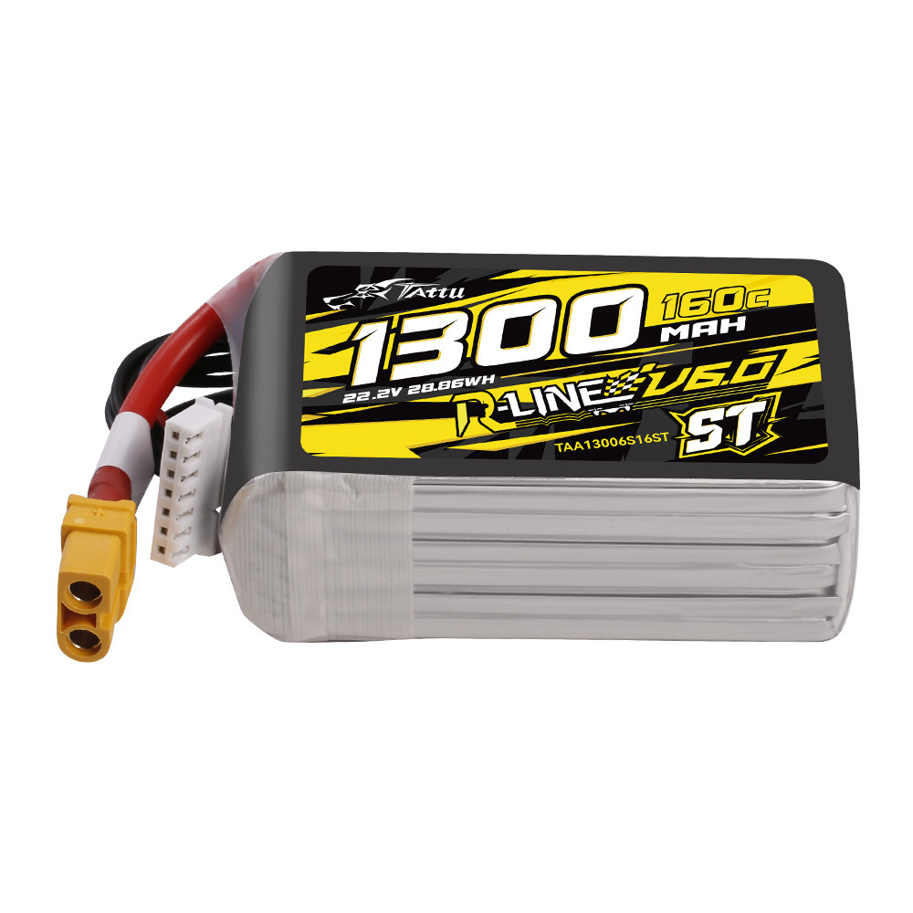 Tattu R-Line Version 6.0 22.2V 160C 1300mAh 6S Battery (ST)