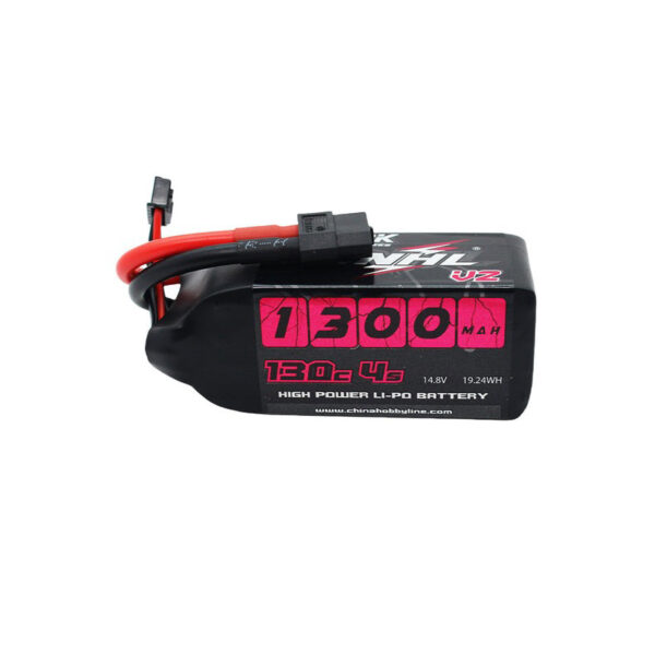 CNHL Black Series V2.0 1300mAh 14.8V 4S 130C Lipo Battery with XT60 Plug - 3