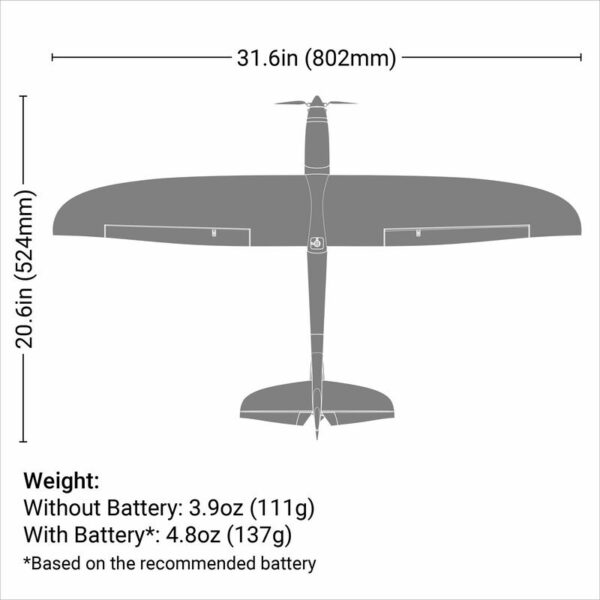 E-Flite UMX Conscendo BNF Basic with AS3X and SAFE Select - 2