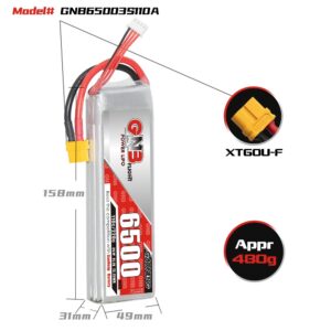 GNB Battery 11.1V 110C 6500mAh 3S HV_info