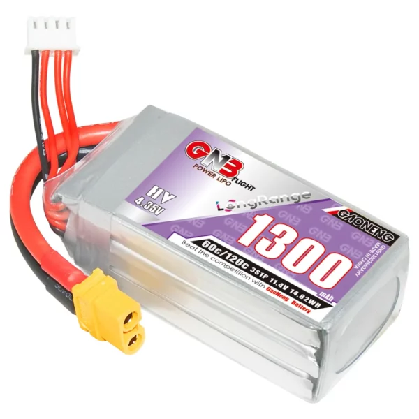 GNB Battery 11.4V 60C 1300mAh 3S HV