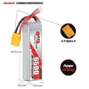 GNB Battery 14.8V 110C 6500mAh 4S HV_info