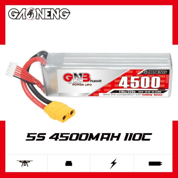 GNB Battery 18.5V 110C 4500mAh 5S HV_main