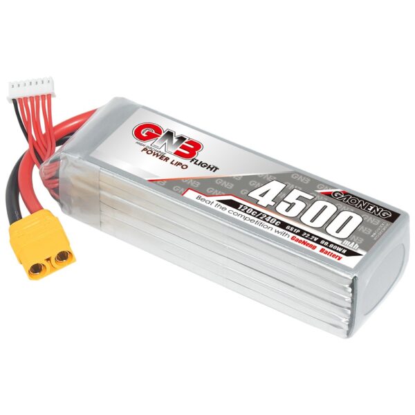 GNB Battery 22.2V 120C 4500mAh 6S XT90-3