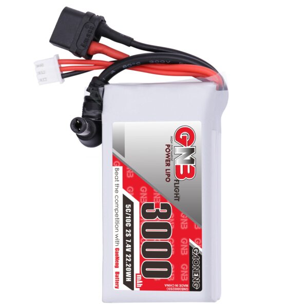 GNB Battery 7.4V 5C 3000mAh 2S1P XT60 and DC5.5 for Goggles - 3