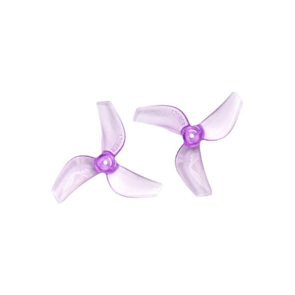 Gemfan 31mm 1219S PC 3-Blade 1mm Propellers (5 Colours) - clear purple