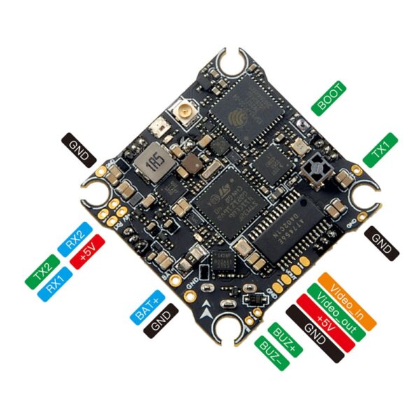 HappyModel X12 ELRS Pro v1.1 AIO 5-IN-1 Flight Controller - 6