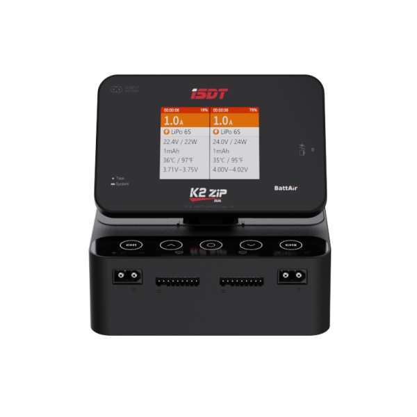 ISDT K2 Zip Dual Channel AC200W-DC500W x2 Smart Charger 6