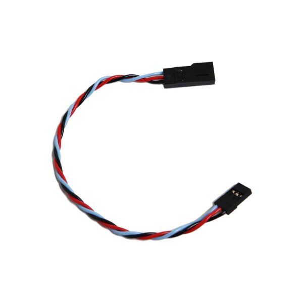 JR UNI-Twisted Servo Extension Cable Black- Red - Yellow 22AWG - 15cm Blue