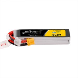 Tattu 7.6V 95C 850mAh 2S HV Long Battery (FlylensFlytimes) - 1