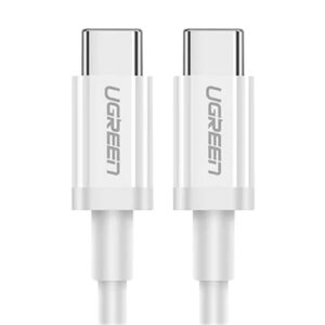 UGREEN USB-C 2.0 Male To USB-C 2.0 Male 3A Data Cable - White 1m